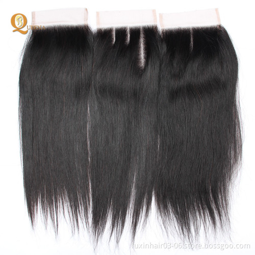 Best Quality Hair Aligned Cuticle Virgin Hair Wholesale Bundles and Closure Set Virgin Indian Hair Weave Top Closure
